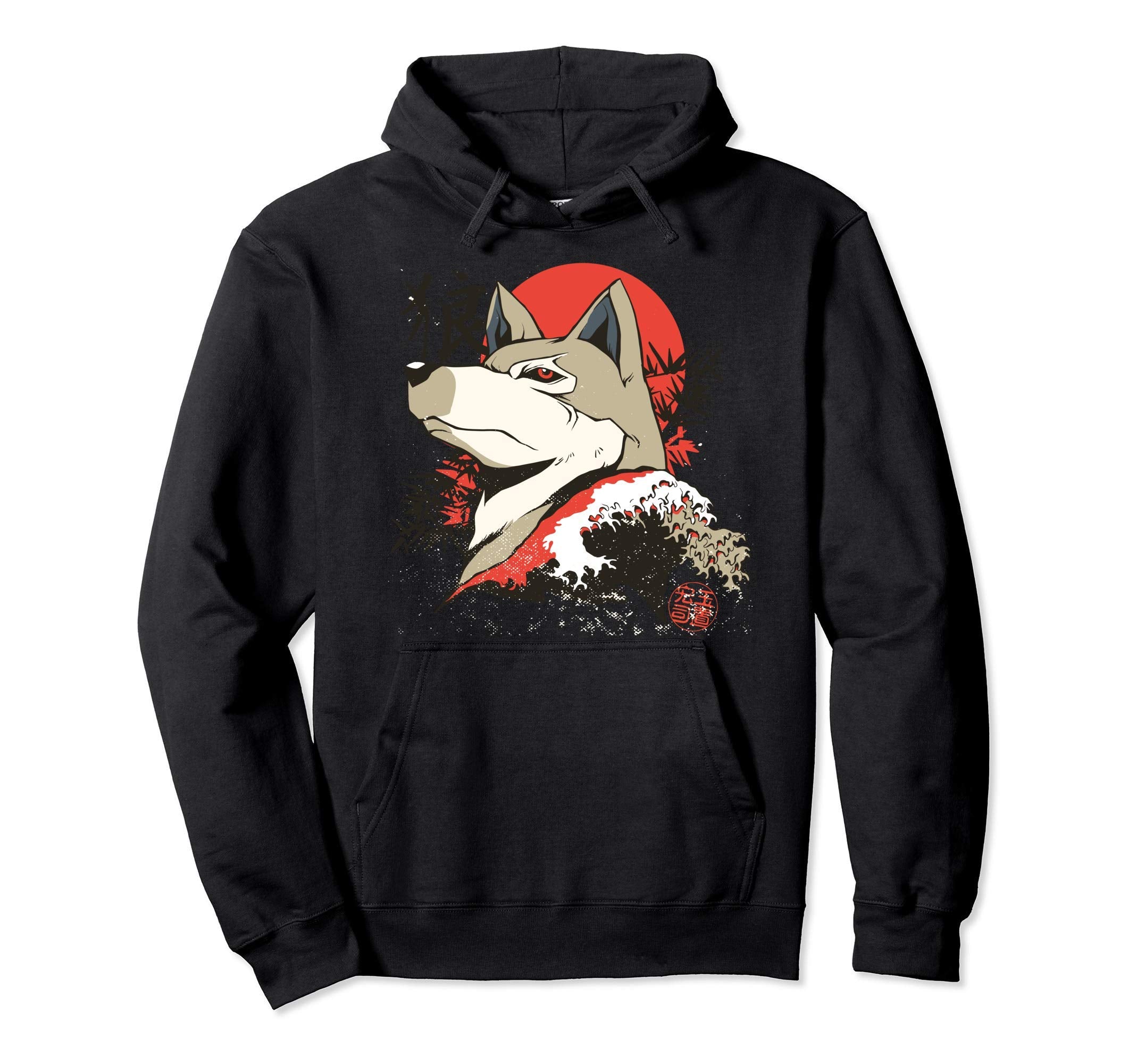 Japanese Anime Samurai Wolf Anime Manga Hoodie - Graphic Print for Adults - T-Shirt, Sweatshirt, Hoodie