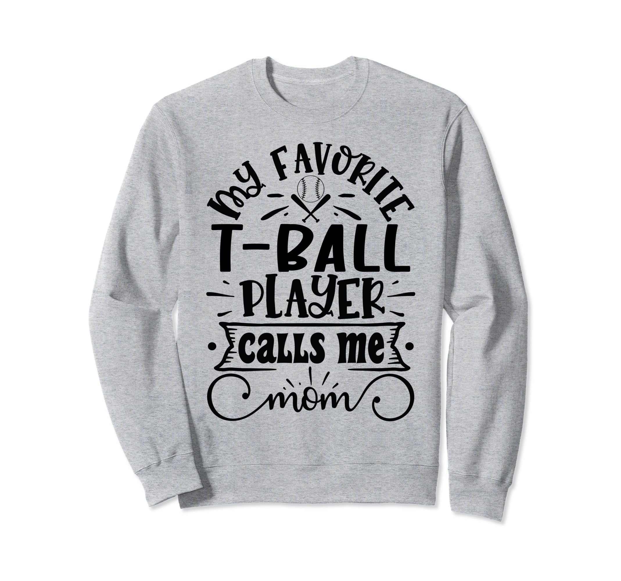 Tball Mom Baseball Essentials Sweatshirt - Fun Novelty Design Men Women - T-Shirt, Sweatshirt, Hoodie