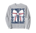 Game Day Baseball Mom Mother Sweatshirt - Fun Novelty Design Men Women - T-Shirt, Sweatshirt, Hoodie