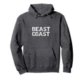 East Coast Beast Coast Distressed Hoodie - Aesthetic Graphic Men Women - T-Shirt, Sweatshirt, Hoodie