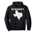 Mckinney Texas Tx Map Love Heart Hoodie - Custom Art Print for Adults - T-Shirt, Sweatshirt, Hoodie