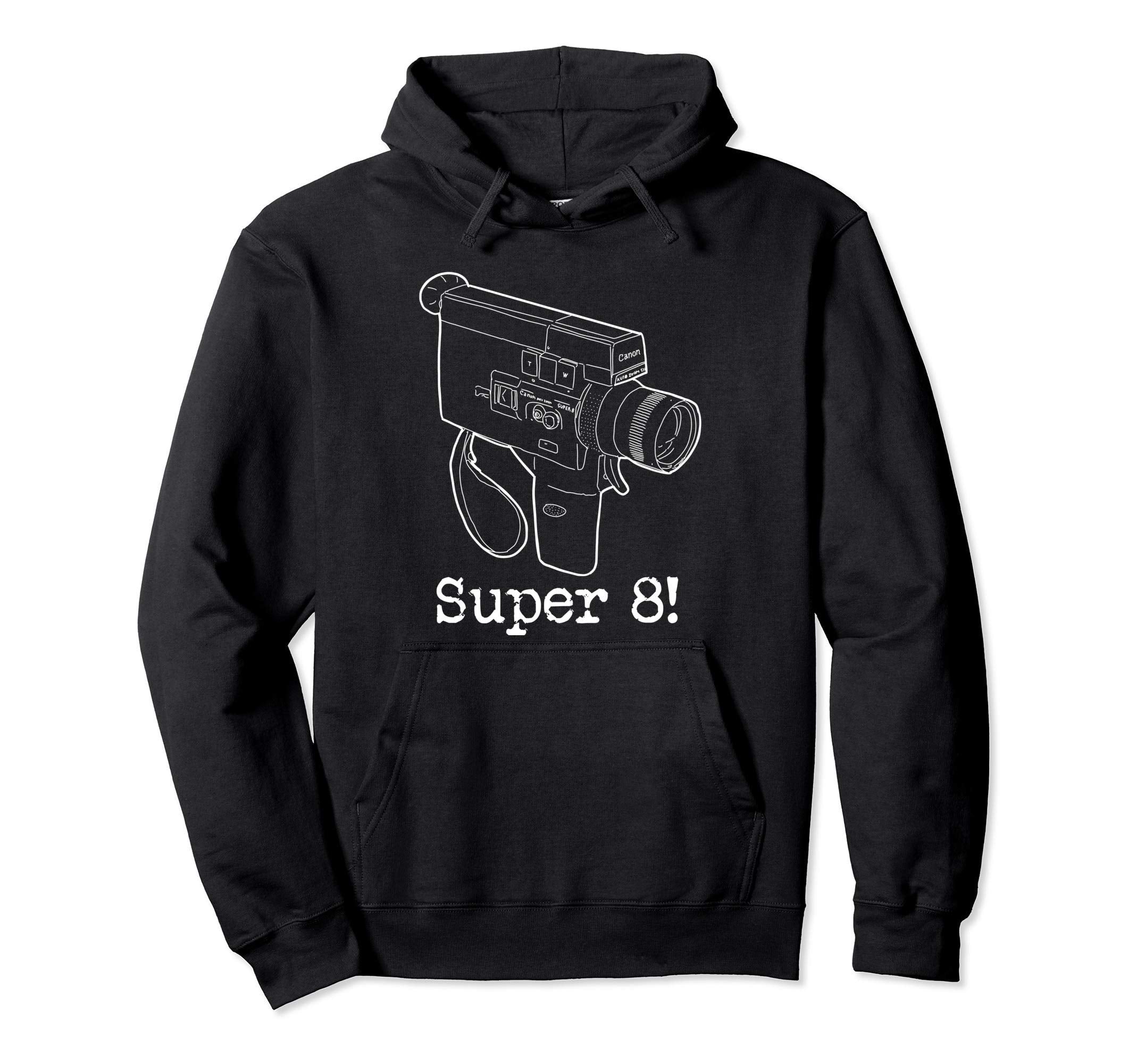 Super 8 Mm Camera Filmmakers Hoodie - Custom Art Print for Adults - T-Shirt, Sweatshirt, Hoodie