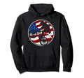 Bmx American Flag Usa Bmx Distressed Bmx Hoodie - Novelty Apparel Unisex - T-Shirt, Sweatshirt, Hoodie