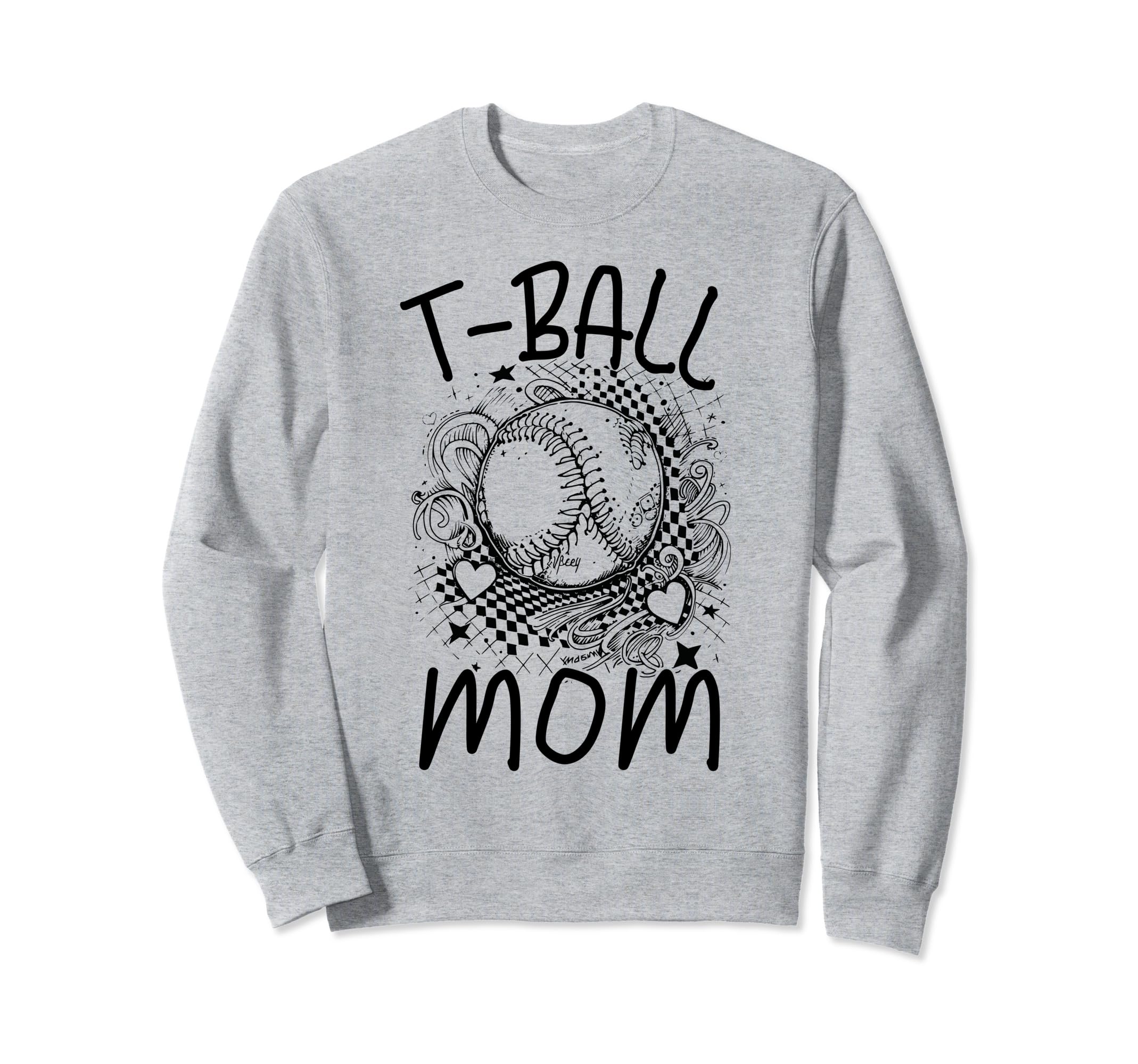 T Ball Mama Baseball Tball Mom Sweatshirt - Minimalist Print Men Women - T-Shirt, Sweatshirt, Hoodie