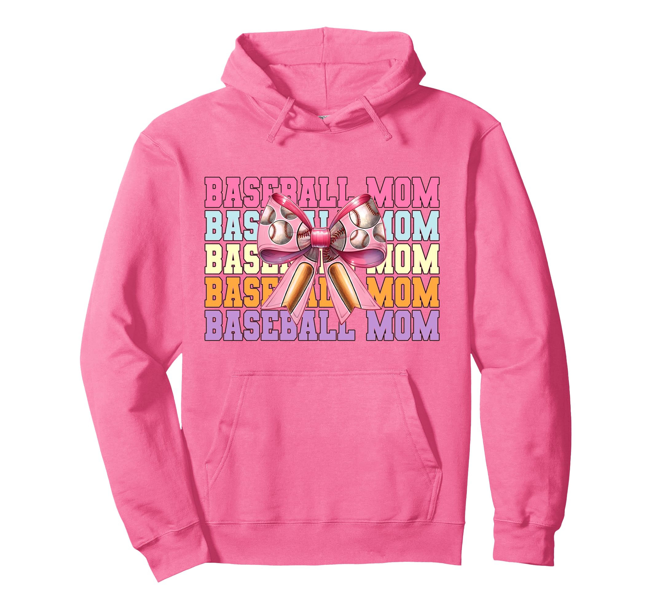 Baseball Mom Baseball Mama Mothers Day Hoodie - Minimalist Print Men Women - T-Shirt, Sweatshirt, Hoodie
