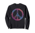 Purple Boho Yoga Ornate Mandala Peace Sweatshirt - Unique Graphic Unisex - T-Shirt, Sweatshirt, Hoodie