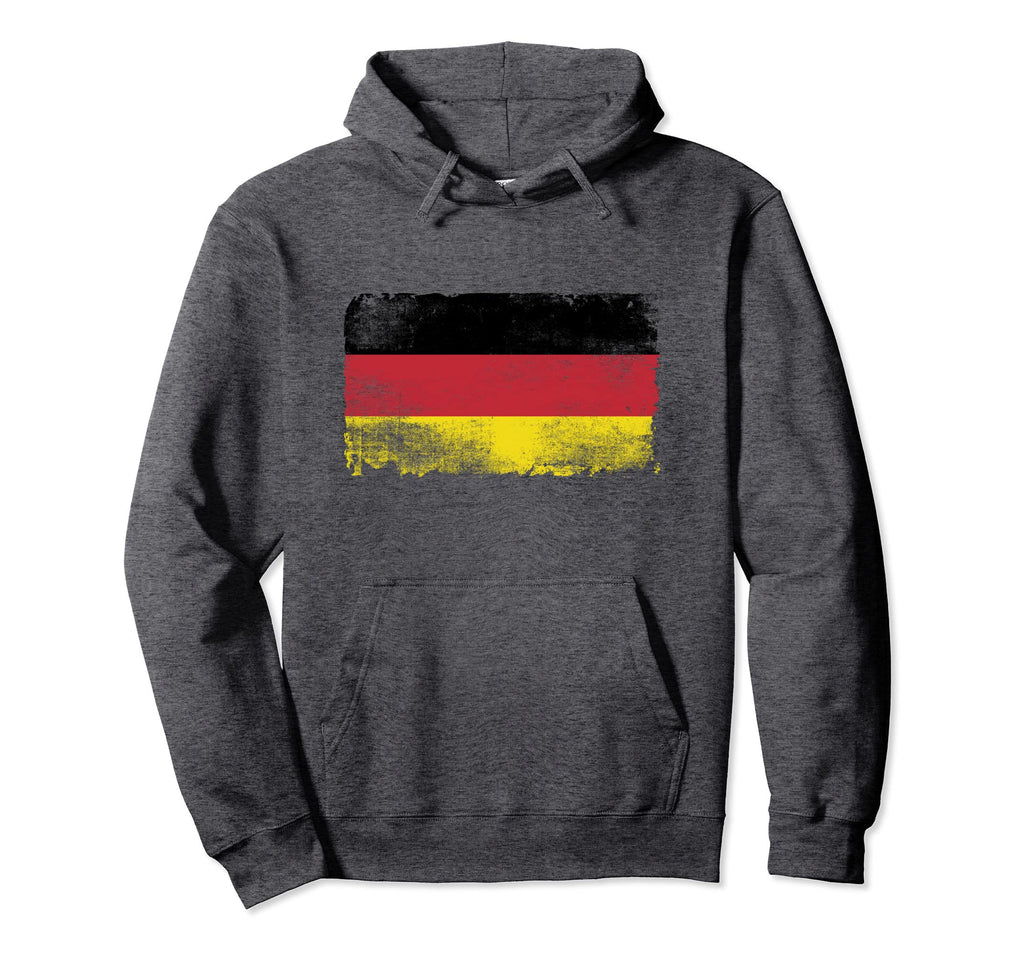 Distressed Germany Flag Hoodie - Minimalist Print Men Women - T-Shirt, Sweatshirt, Hoodie