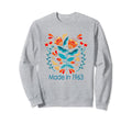 61St Birthday Boho Folk Art Floral Sweatshirt - Trendy Graphic Unisex - T-Shirt, Sweatshirt, Hoodie