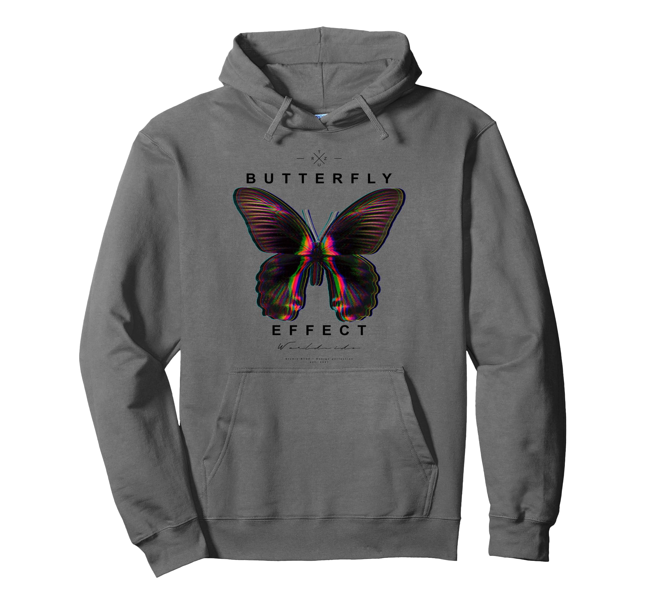 Y2K Streetwear Butterfly Hoodie - Minimalist Print Men Women - T-Shirt, Sweatshirt, Hoodie