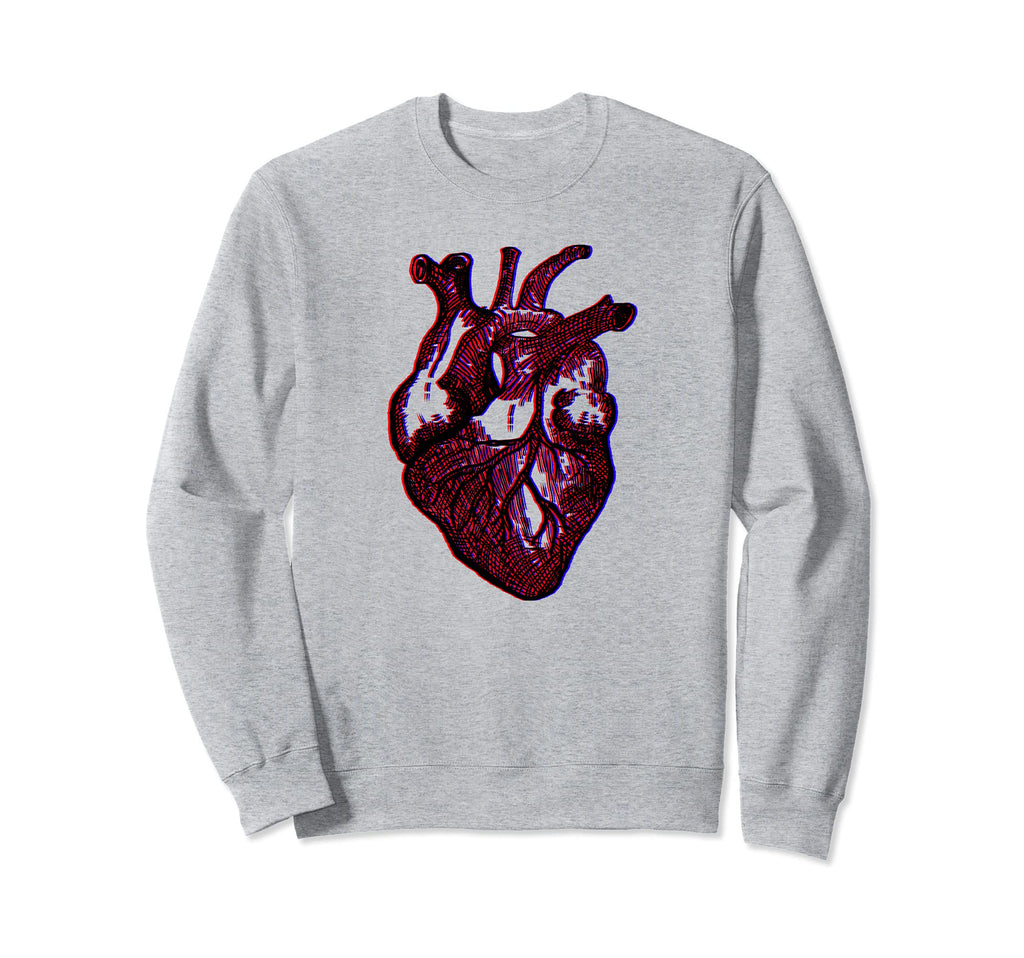 Etch Heart Cybergoth Egirl Eboy Sweatshirt - Streetwear Style Unisex - T-Shirt, Sweatshirt, Hoodie