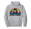 Never Forget Cassette Tape Hoodie - Trendy Graphic for Adults - T-Shirt, Sweatshirt, Hoodie