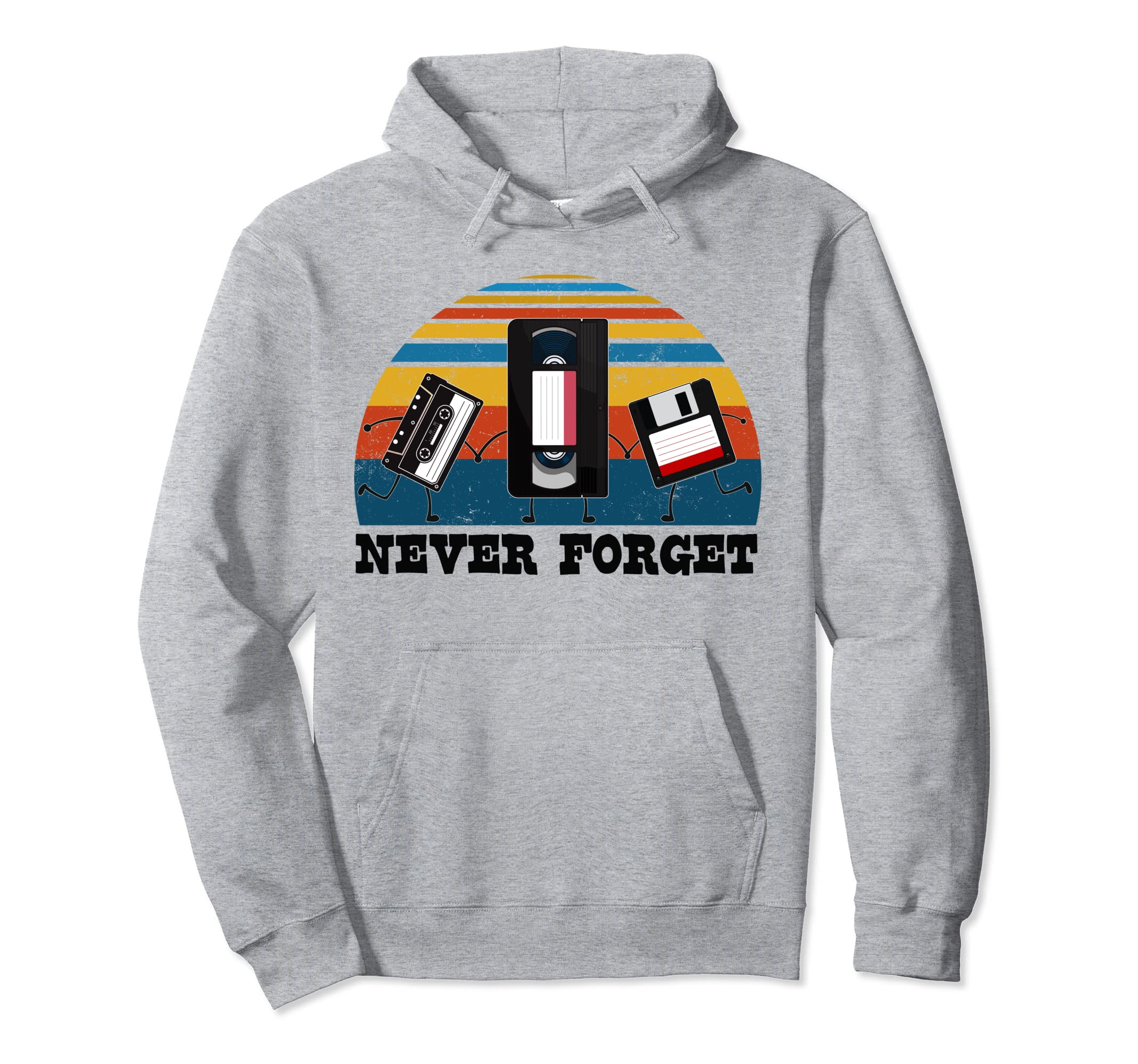 Never Forget Cassette Tape Hoodie - Trendy Graphic for Adults - T-Shirt, Sweatshirt, Hoodie