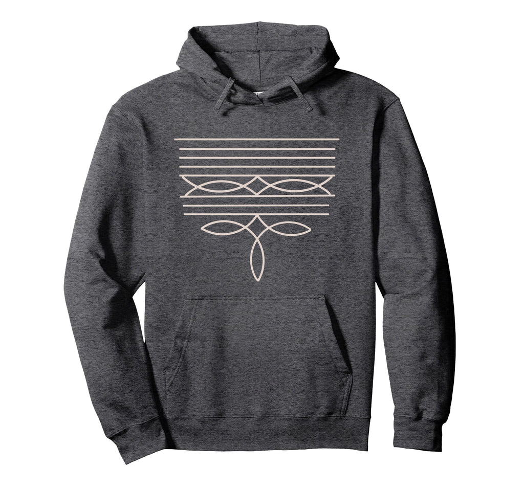Western Boot Stitch Hoodie - Unique Graphic Unisex - T-Shirt, Sweatshirt, Hoodie