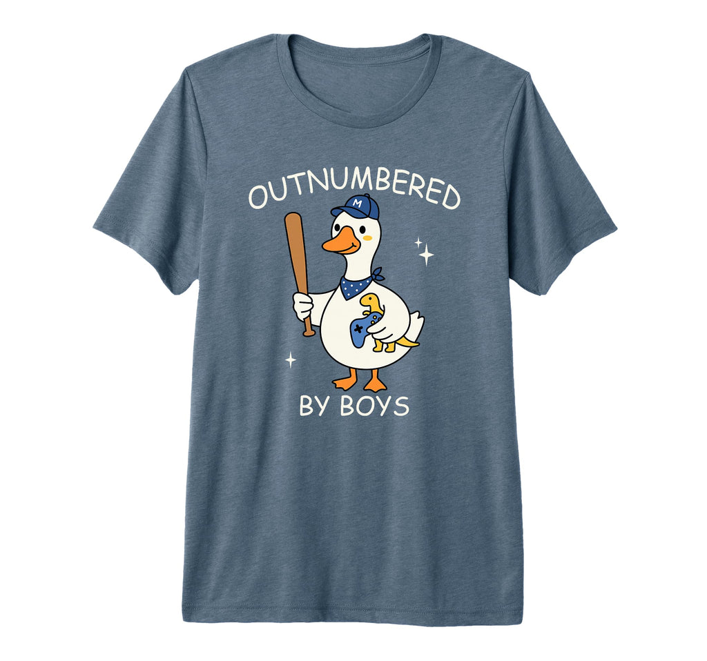 Outnumbered Goose Duck Mom Mothers Day T-Shirt - Unique Graphic Men Women - T-Shirt, Sweatshirt, Hoodie