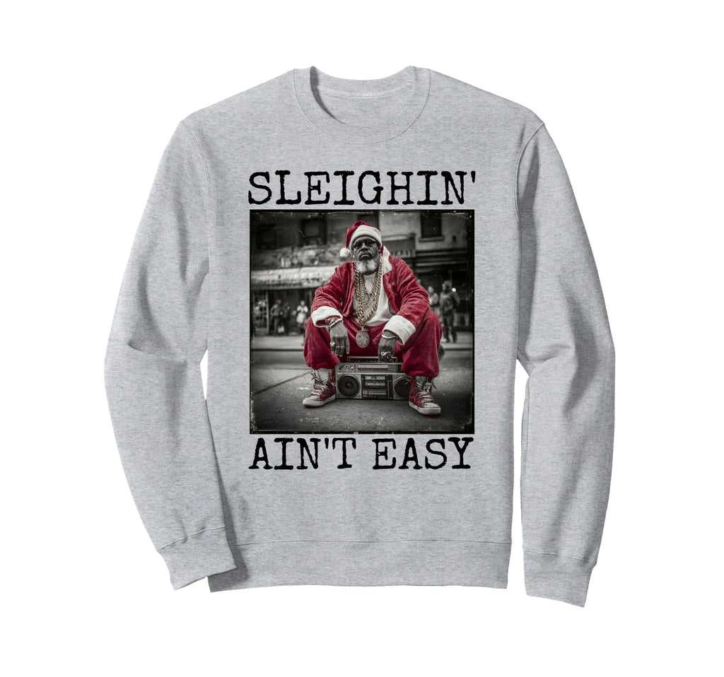 Black B Santa Claus Hip Hop Sweatshirt - Custom Art Print for Adults - T-Shirt, Sweatshirt, Hoodie