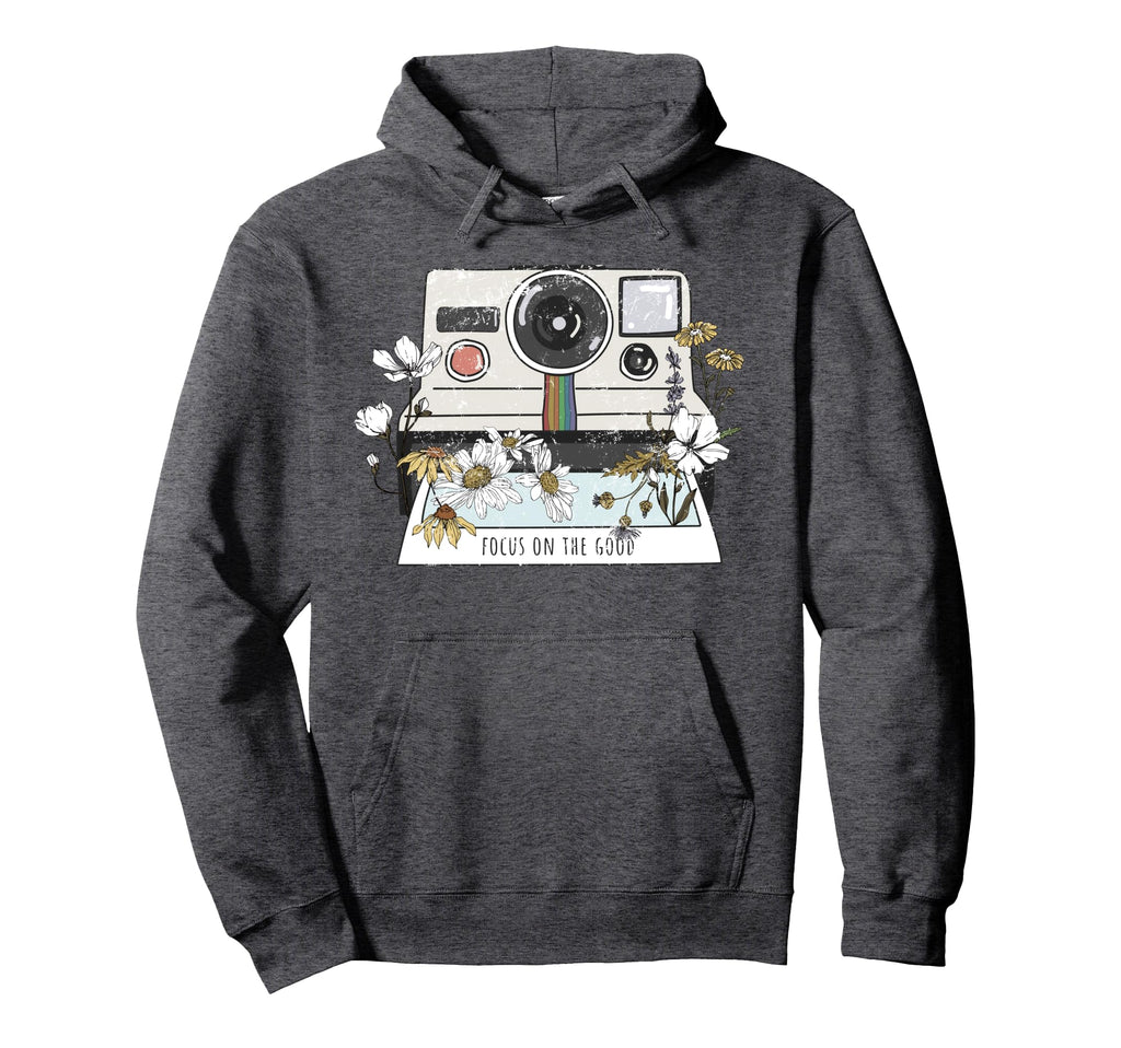 Focus Good Camera Wildflowers Optimist Hoodie - Unique Graphic Unisex - T-Shirt, Sweatshirt, Hoodie