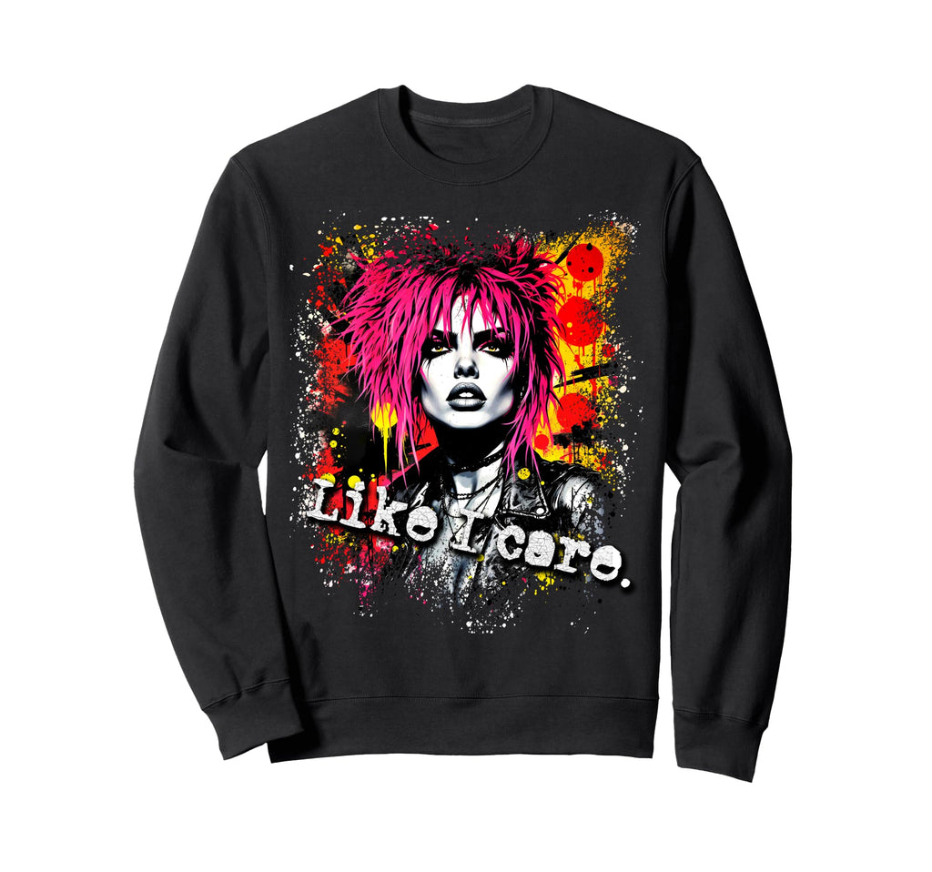 Punk 90S Grunge Distressed Graffiti Sweatshirt - Trendy Graphic Men Women - T-Shirt, Sweatshirt, Hoodie