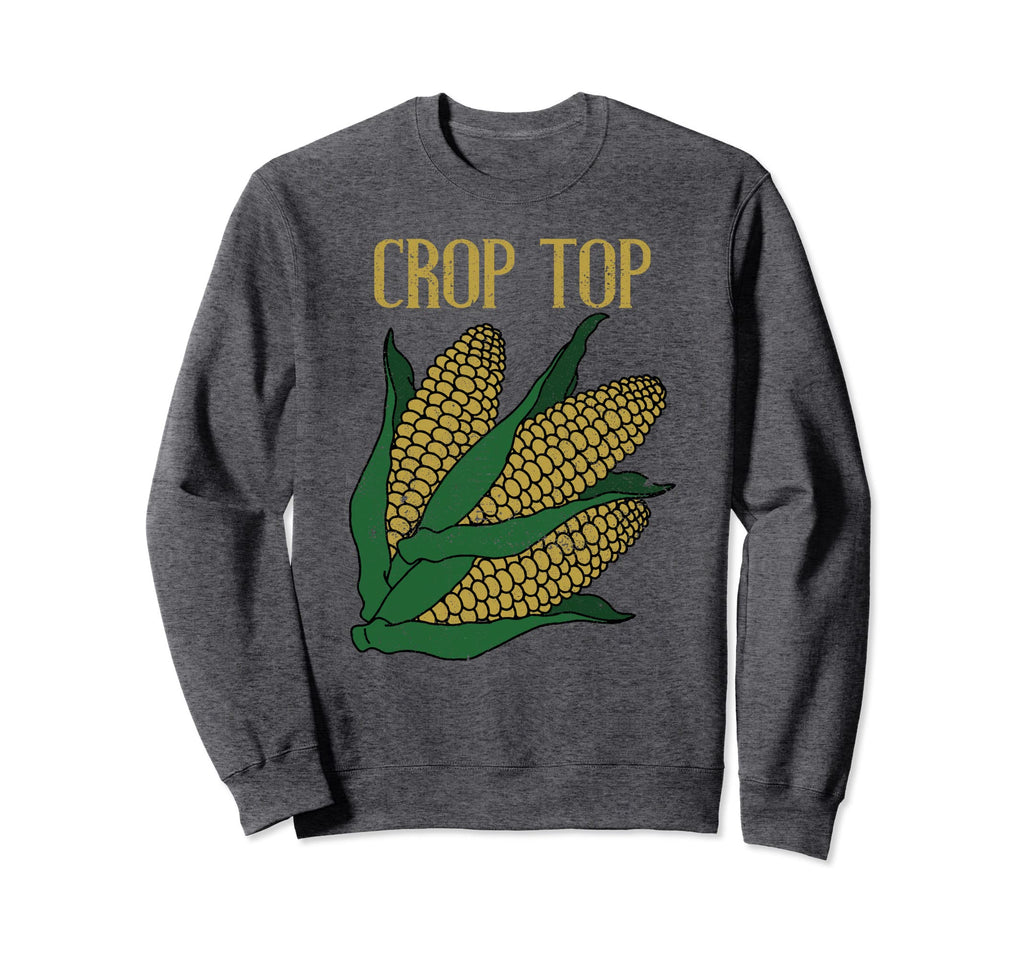 Crop Corn Funny Farmer Distressed Sweatshirt - Custom Art Print Men Women - T-Shirt, Sweatshirt, Hoodie