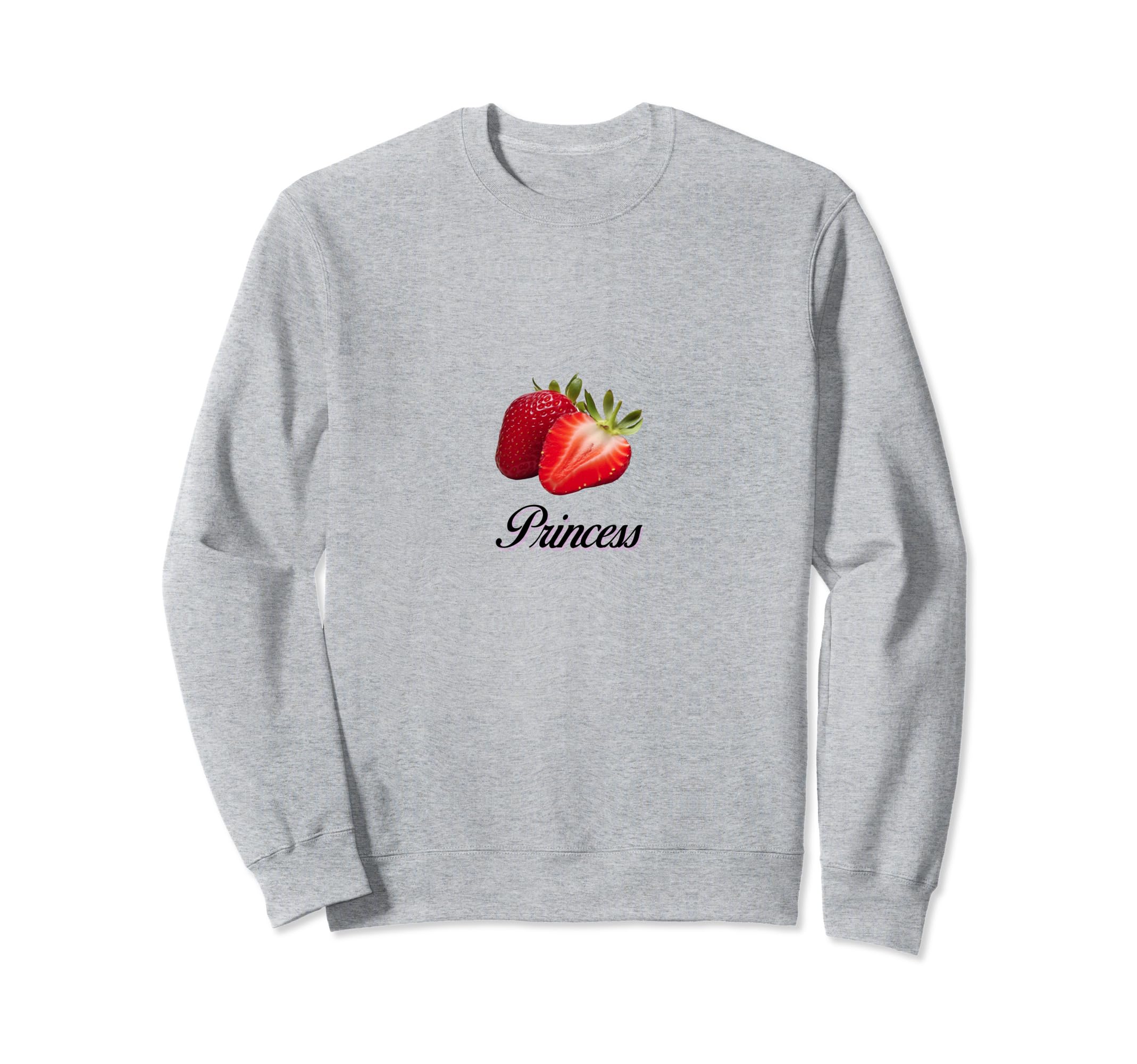 Princess Coquette Strawberry Sweatshirt - Minimalist Print for Adults - T-Shirt, Sweatshirt, Hoodie