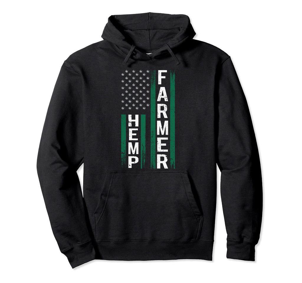 Marijuana Hemp Farmer Gift Distressed Hoodie - Trendy Graphic for Adults - T-Shirt, Sweatshirt, Hoodie