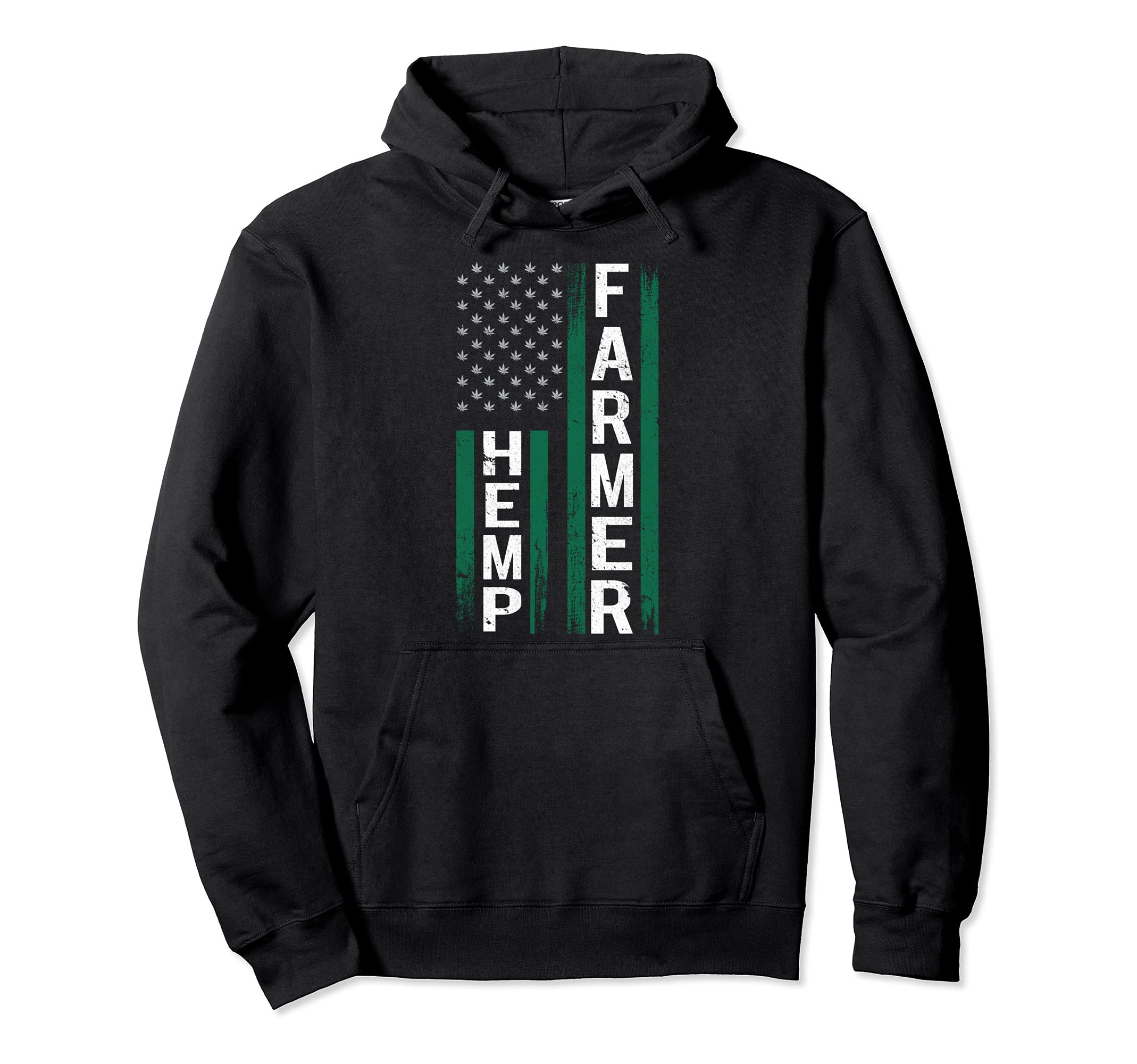 Marijuana Hemp Farmer Gift Distressed Hoodie - Trendy Graphic for Adults - T-Shirt, Sweatshirt, Hoodie