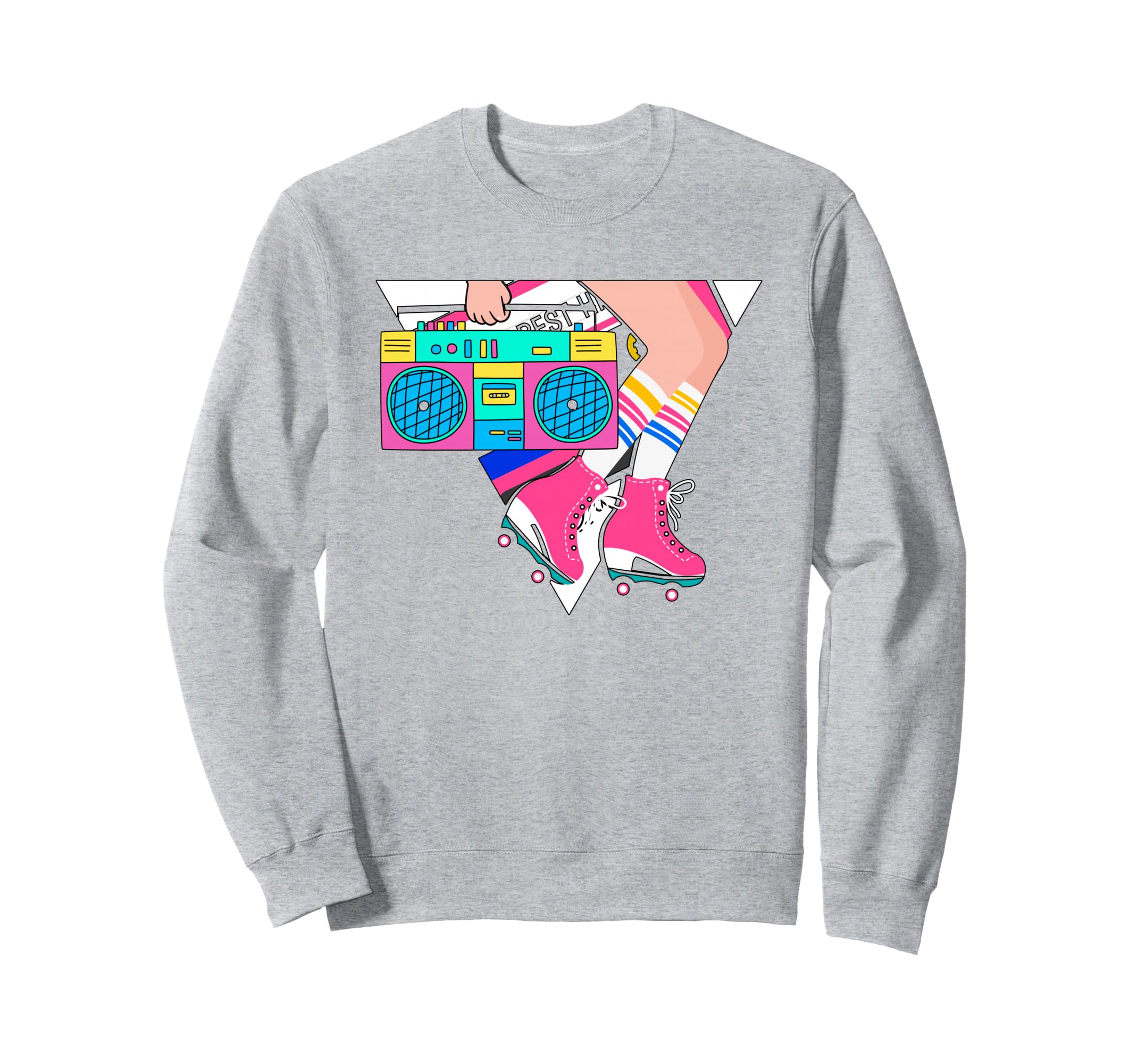 Roller Skating 80S Roller Skates Sweatshirt - Minimalist Print Men Women - T-Shirt, Sweatshirt, Hoodie