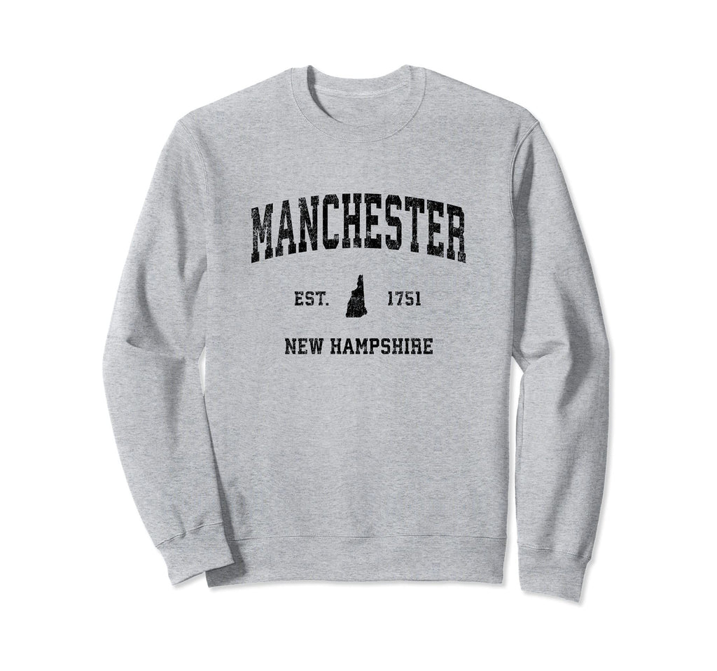 Manchester New Hampshire Nh Sports Sweatshirt - Unique Graphic Men Women - T-Shirt, Sweatshirt, Hoodie