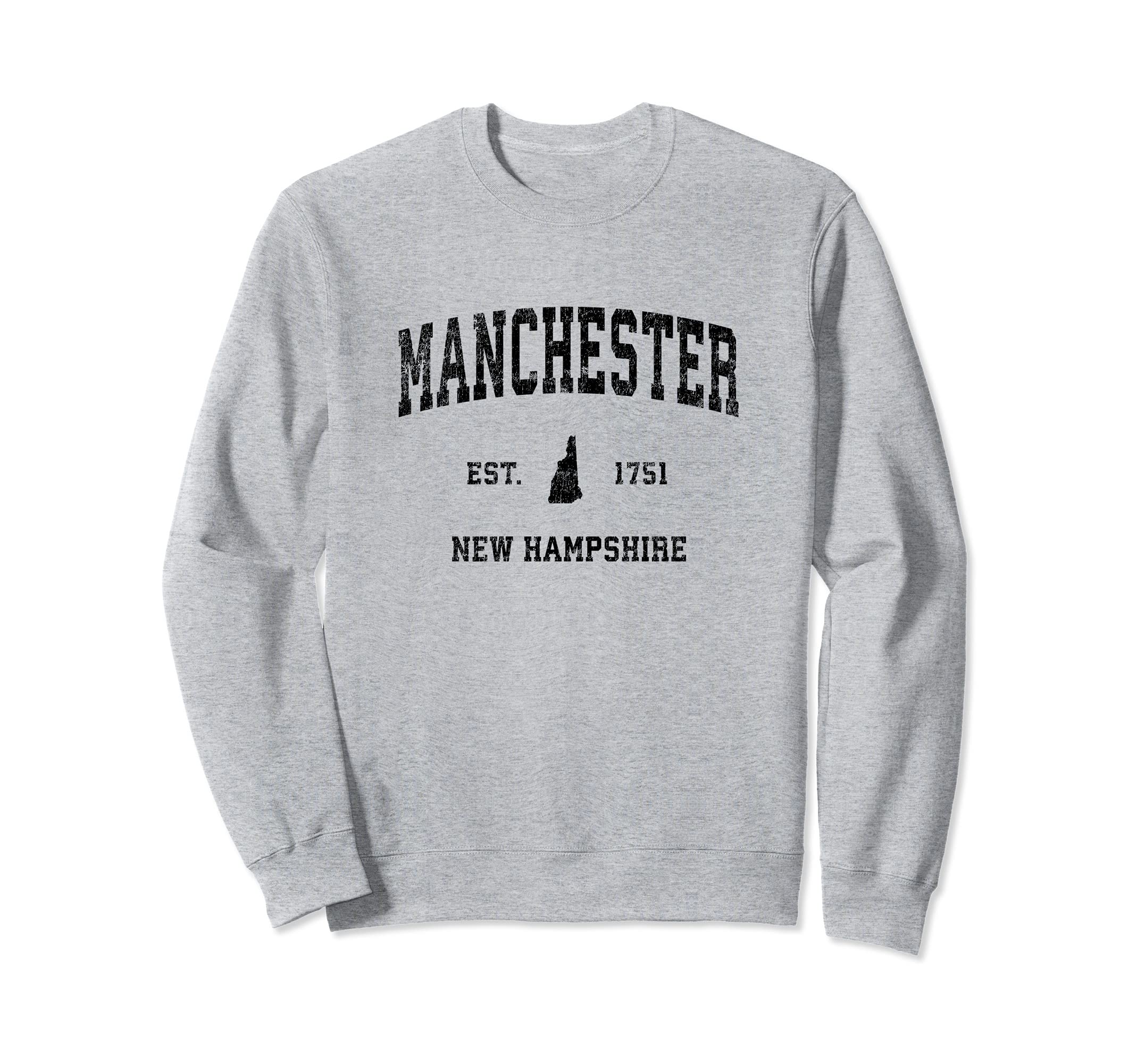 Manchester New Hampshire Nh Sports Sweatshirt - Unique Graphic Men Women - T-Shirt, Sweatshirt, Hoodie