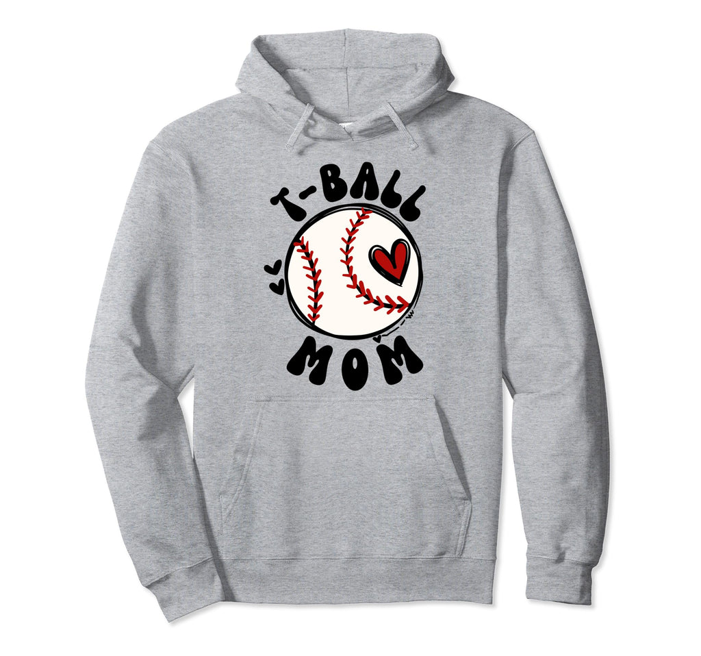 T Ball Mama Baseball Tball Mom Hoodie - Trendy Graphic for Adults - T-Shirt, Sweatshirt, Hoodie