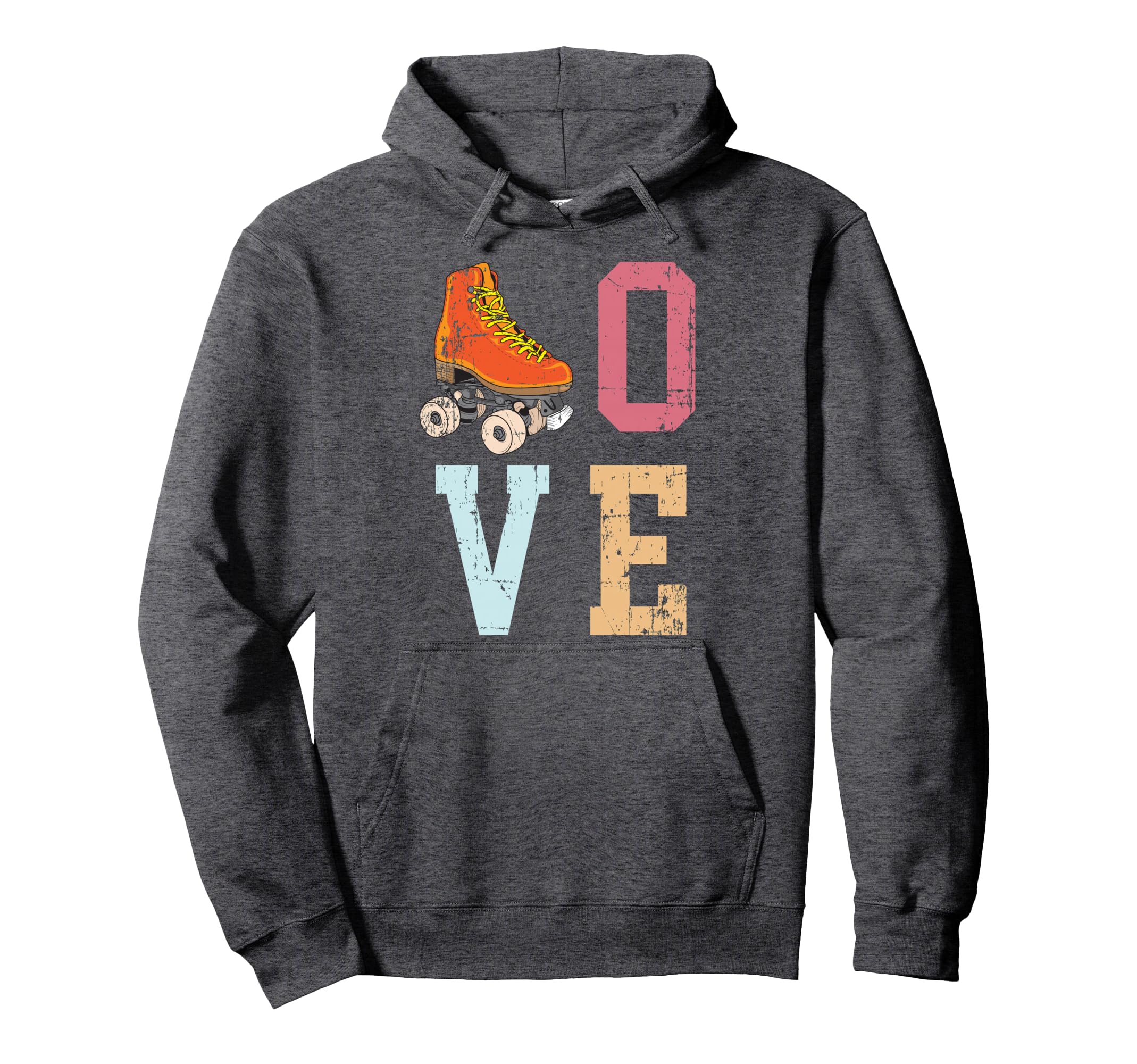 Funny Roller Skating Skate Lover 70S Gift Hoodie - Minimalist Print Unisex - T-Shirt, Sweatshirt, Hoodie