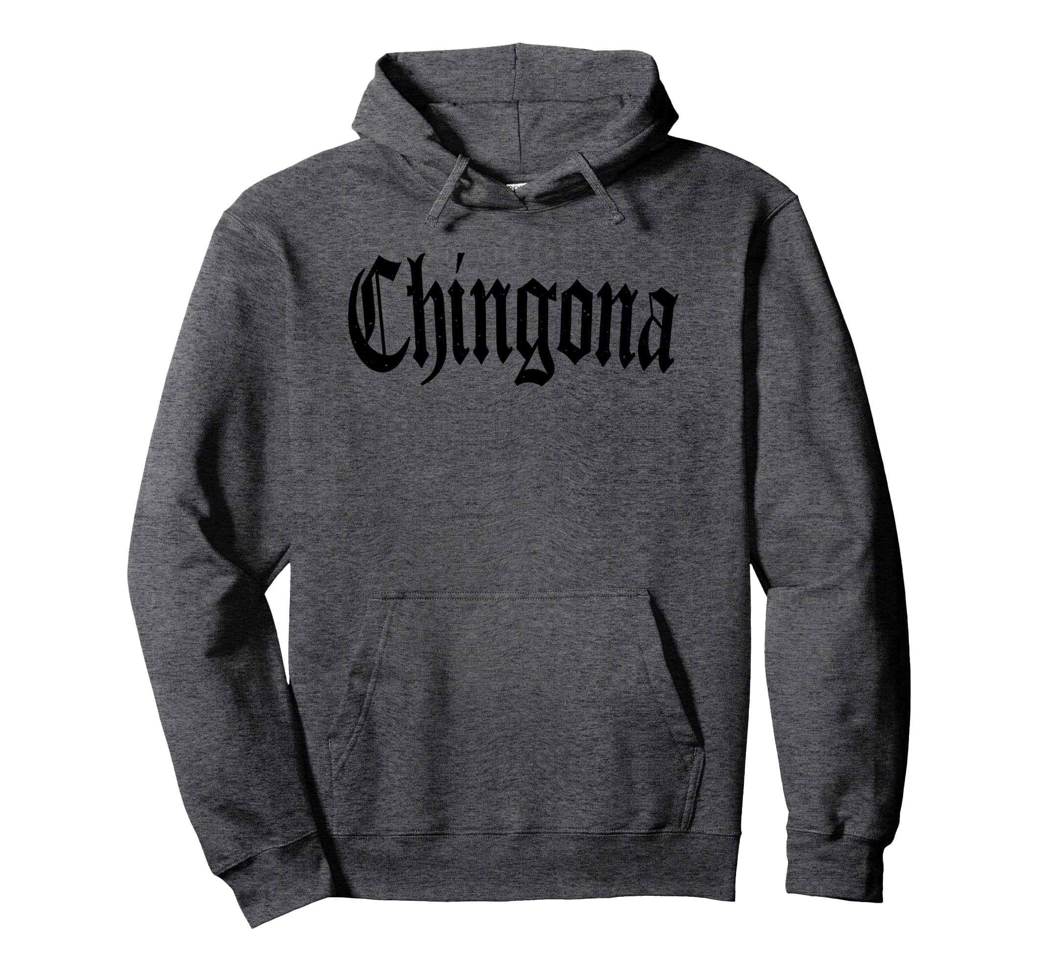 Chingona Latina Black Text Hoodie - Streetwear Style for Adults - T-Shirt, Sweatshirt, Hoodie
