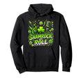 Shamrock And Roll St Patrick Day Rock Hoodie - Custom Art Print for Adults - T-Shirt, Sweatshirt, Hoodie