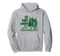 Gorpcore Aesthetic Happy Camper Y2K Olive Hoodie - Trendy Graphic Unisex - T-Shirt, Sweatshirt, Hoodie
