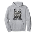 Old School Boombox Black White Hip Hop Hoodie - Novelty Apparel Unisex - T-Shirt, Sweatshirt, Hoodie