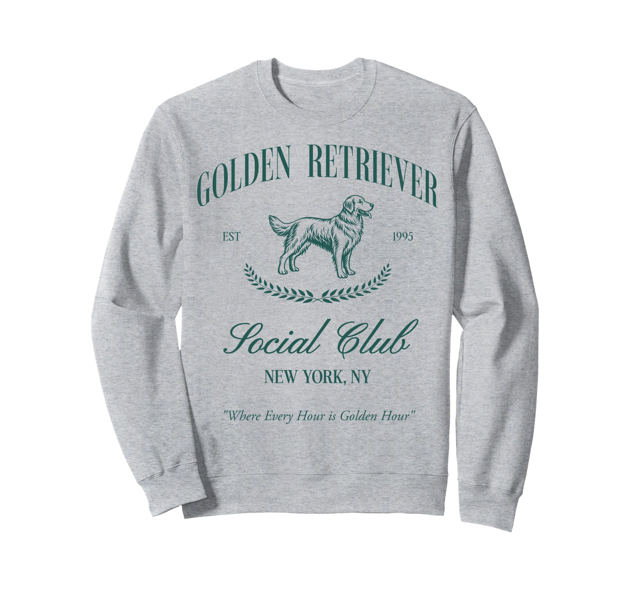 Golden Retriever Social Club Preppy Sweatshirt - Novelty Apparel Unisex - T-Shirt, Sweatshirt, Hoodie