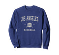 Los Angeles La Baseball Throwback Sweatshirt - Aesthetic Graphic Men Women - T-Shirt, Sweatshirt, Hoodie