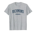 Richmond Indiana Varsity Sports Navy T-Shirt - Aesthetic Graphic for Adults - T-Shirt, Sweatshirt, Hoodie