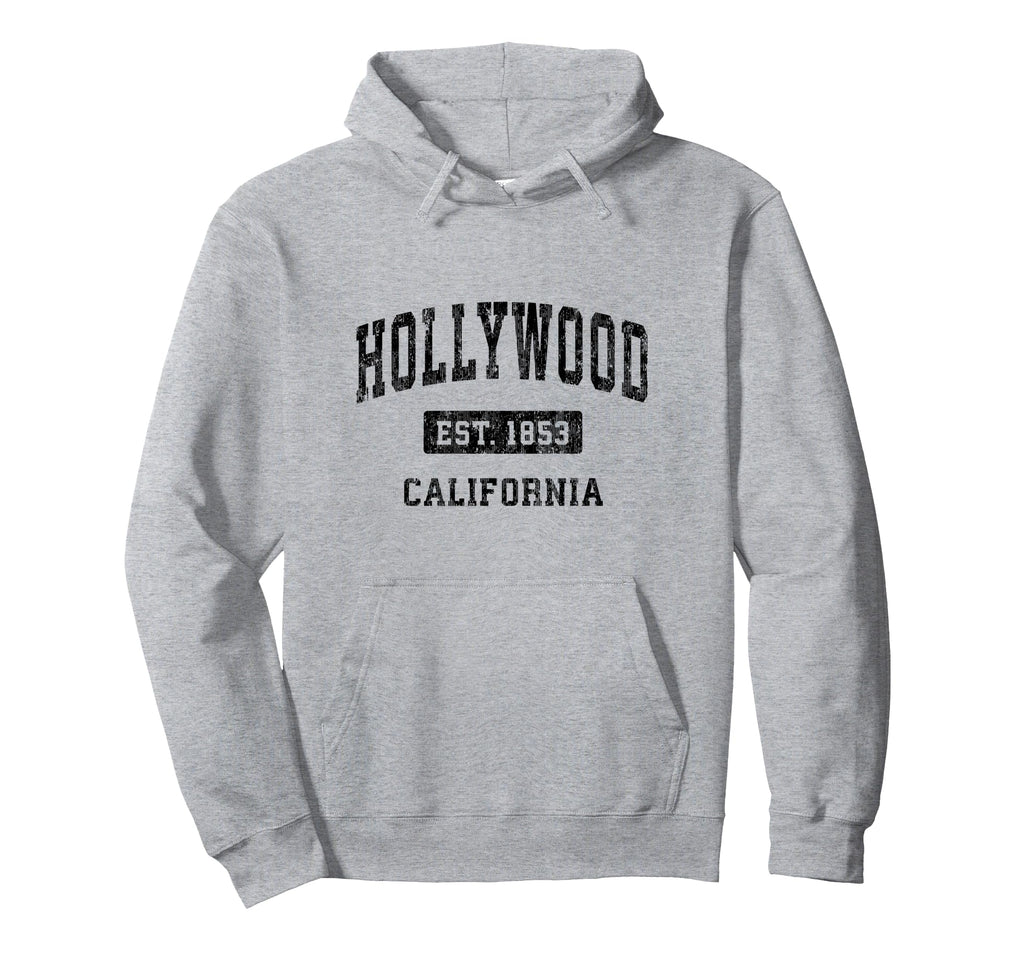 Hollywood California Ca Sports Black Hoodie - Unique Graphic Unisex - T-Shirt, Sweatshirt, Hoodie