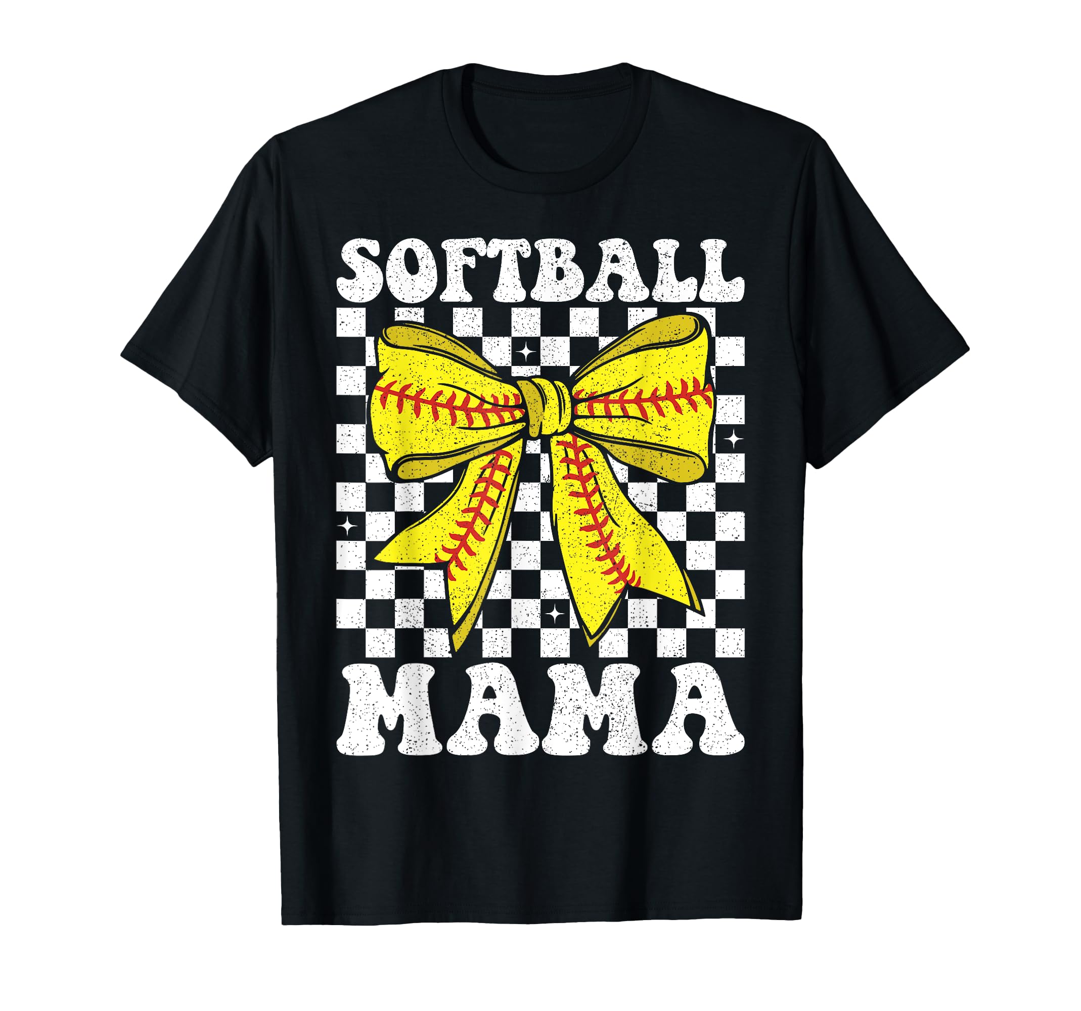 Softball Mama Coquette Bow Softball T-Shirt - Streetwear Style for Adults - T-Shirt, Sweatshirt, Hoodie