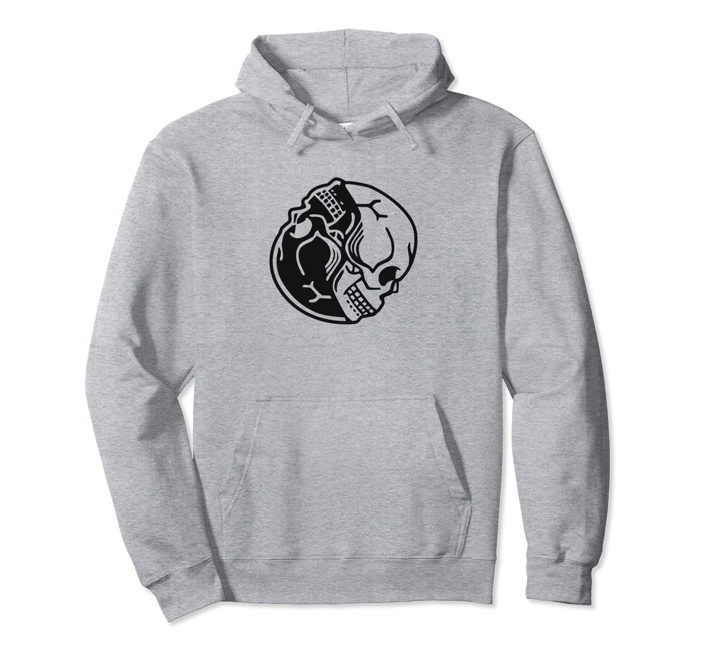 Trendy Y2K Gothic Skull Grunge Hoodie - Casual Everyday Wear Unisex - T-Shirt, Sweatshirt, Hoodie