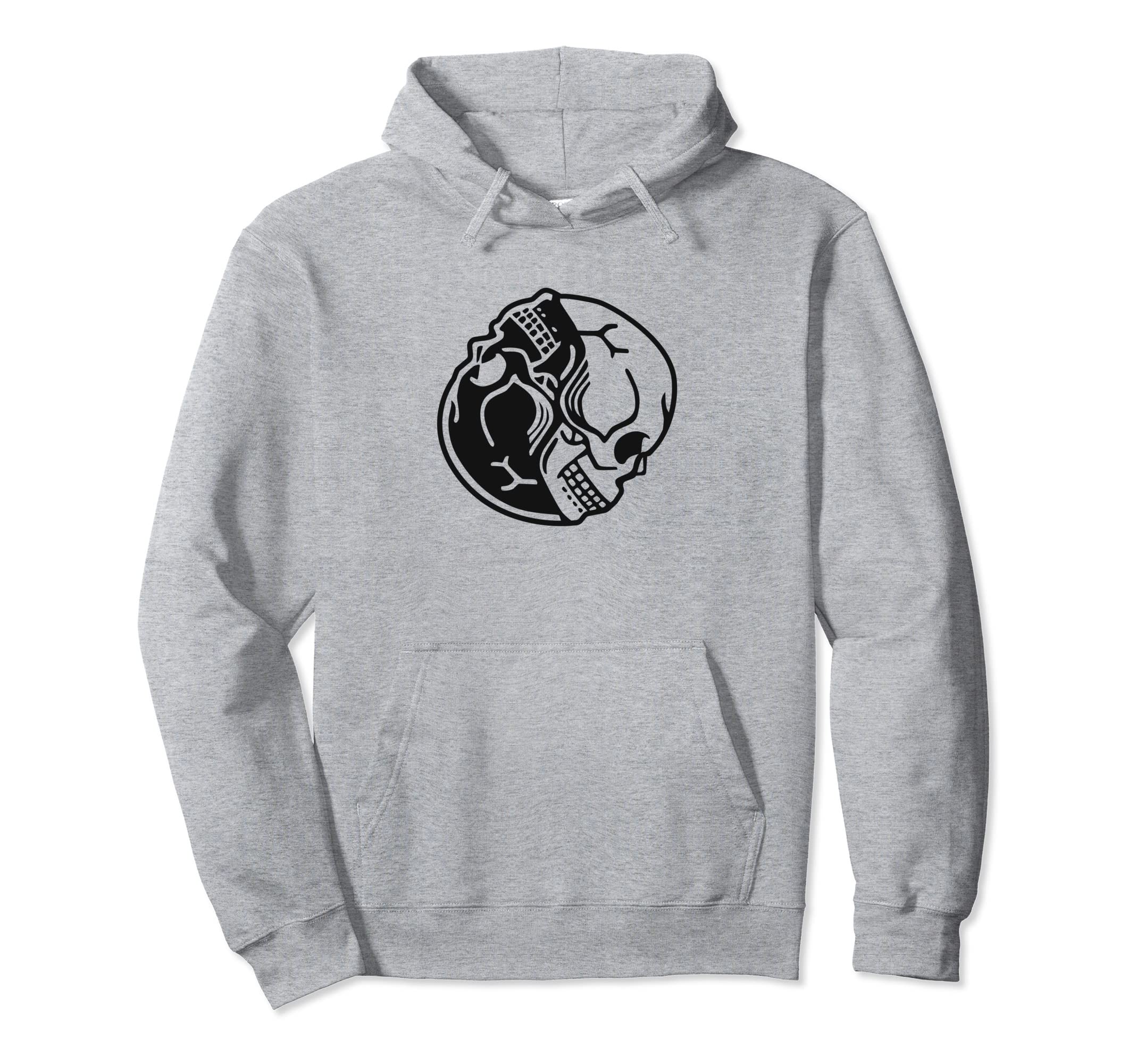 Trendy Y2K Gothic Skull Grunge Hoodie - Casual Everyday Wear Unisex - T-Shirt, Sweatshirt, Hoodie