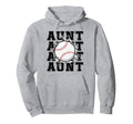 Baseball Aunt Cracked Wall Family Matching Hoodie - Graphic Print Unisex - T-Shirt, Sweatshirt, Hoodie