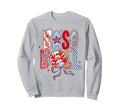 Baseball Coquette Bow Baseball Mom Mama Sweatshirt - Trendy Graphic Unisex - T-Shirt, Sweatshirt, Hoodie