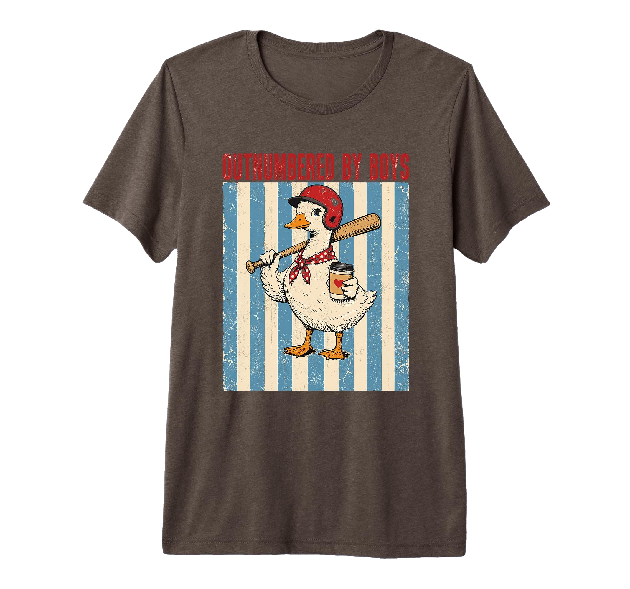 Outnumbered Baseball Mom Funny Goose T-Shirt - Novelty Apparel Men Women - T-Shirt, Sweatshirt, Hoodie