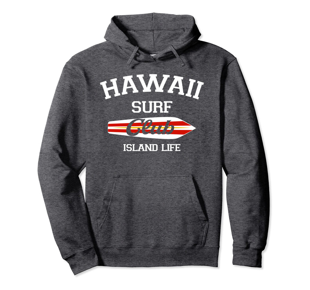 Hawaii Surf Club Surfing Beach Hoodie - Trendy Graphic for Adults - T-Shirt, Sweatshirt, Hoodie