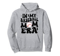 My Baseball Mom Era Groovy Baseball Hoodie - Graphic Print Unisex - T-Shirt, Sweatshirt, Hoodie