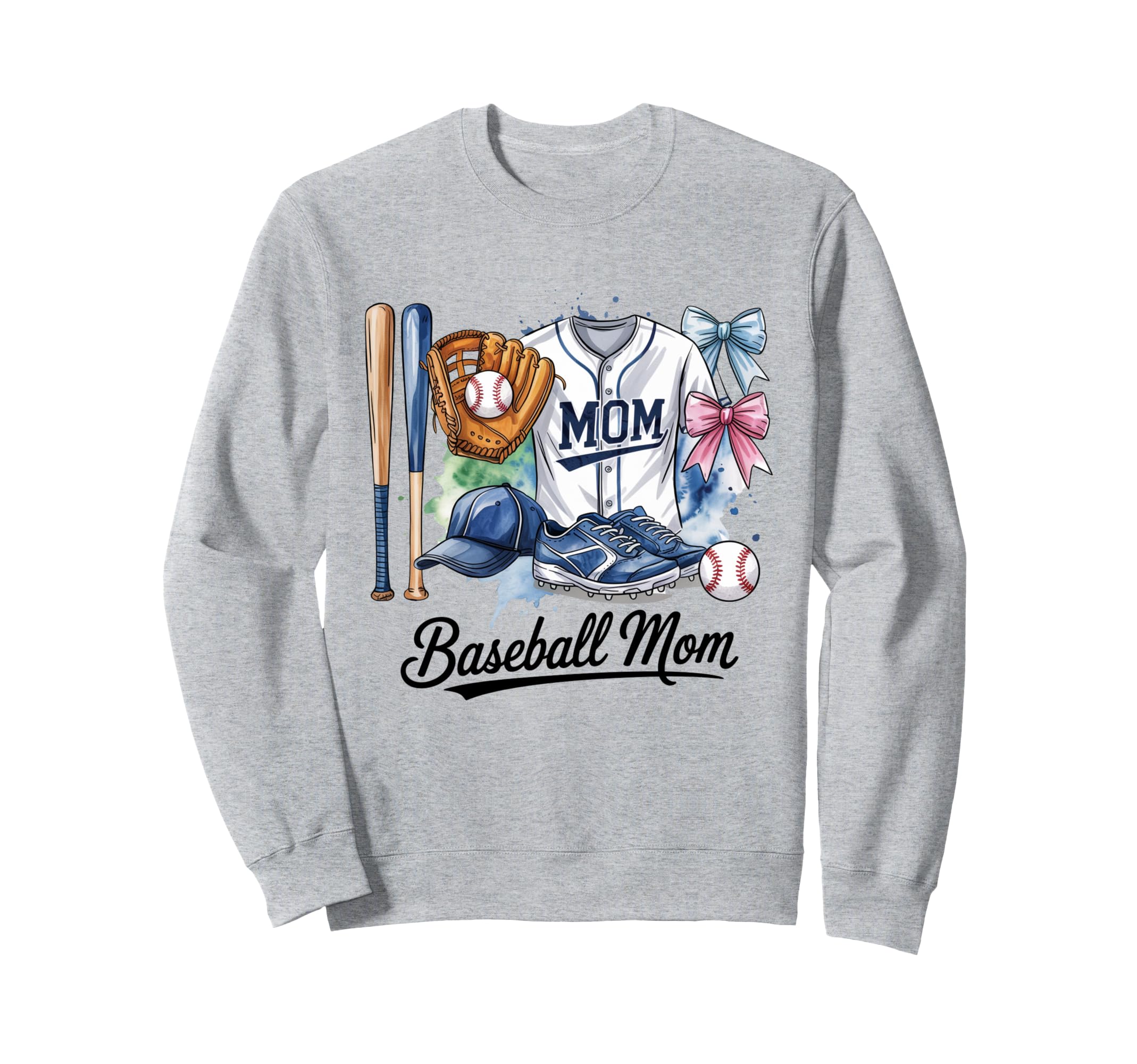 Brushstroke American Baseball Game Sweatshirt - Aesthetic Graphic Unisex - T-Shirt, Sweatshirt, Hoodie
