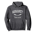 Narragansett Rhode Island Nautical Hoodie - Trendy Graphic for Adults - T-Shirt, Sweatshirt, Hoodie