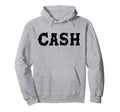 Cash Country Music Lovers Outlaw Hoodie - Minimalist Print Men Women - T-Shirt, Sweatshirt, Hoodie