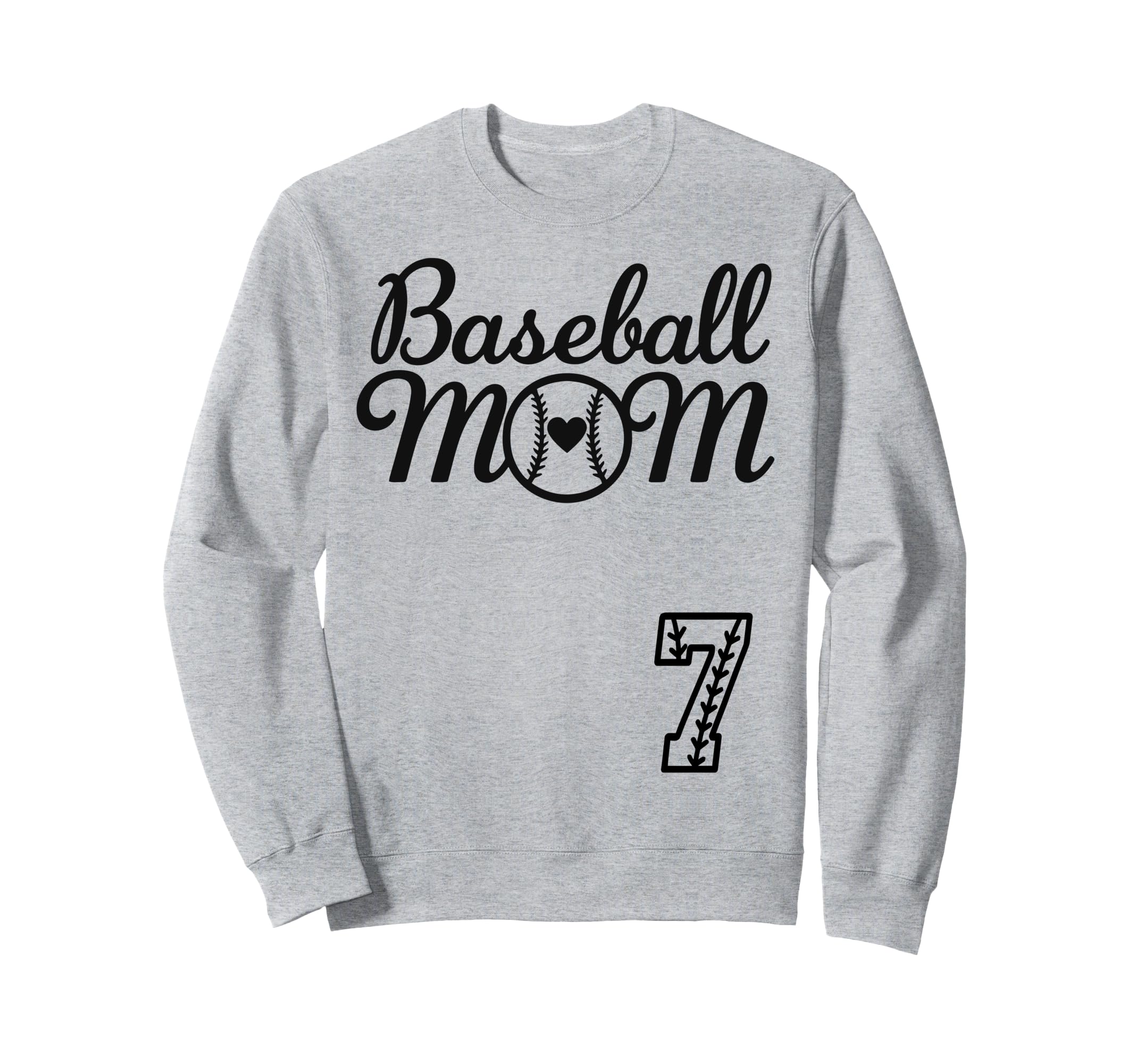 Baseball Mom Jersey 7 Baseball Sweatshirt - Trendy Graphic Men Women - T-Shirt, Sweatshirt, Hoodie